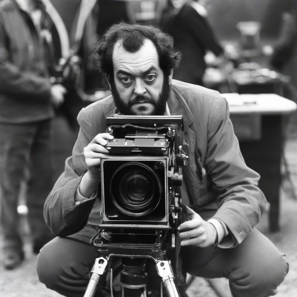 Stanley Kubrick on Set